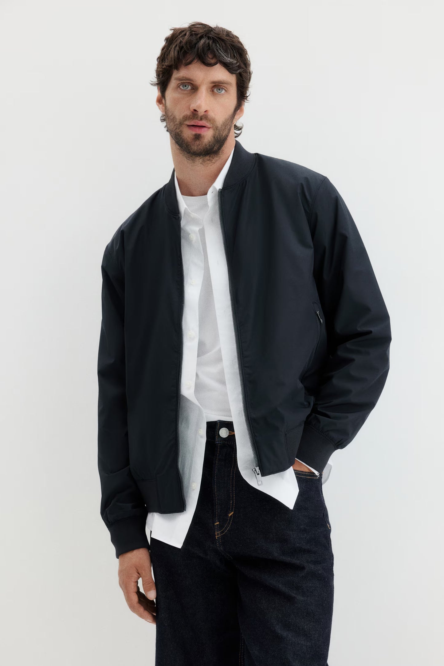 Premium Unisex Wool and Faux Leather Varsity Bomber Jacket